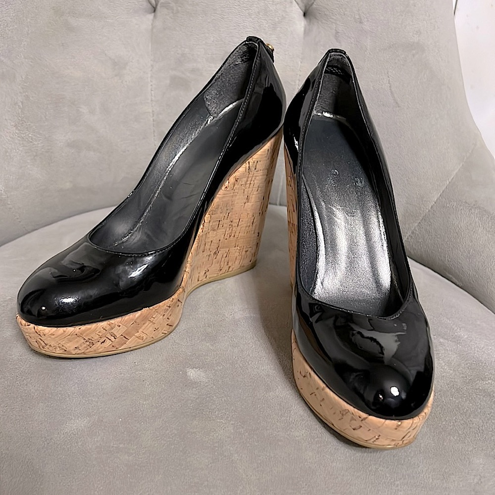 Stuart Weitzman Black Patent Leather